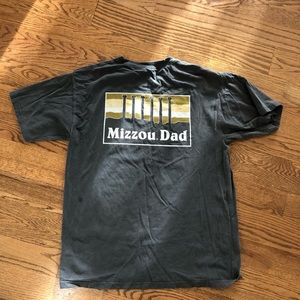 Comfort Colors Mizzou Dad pocket t-shirt, charcoal grey